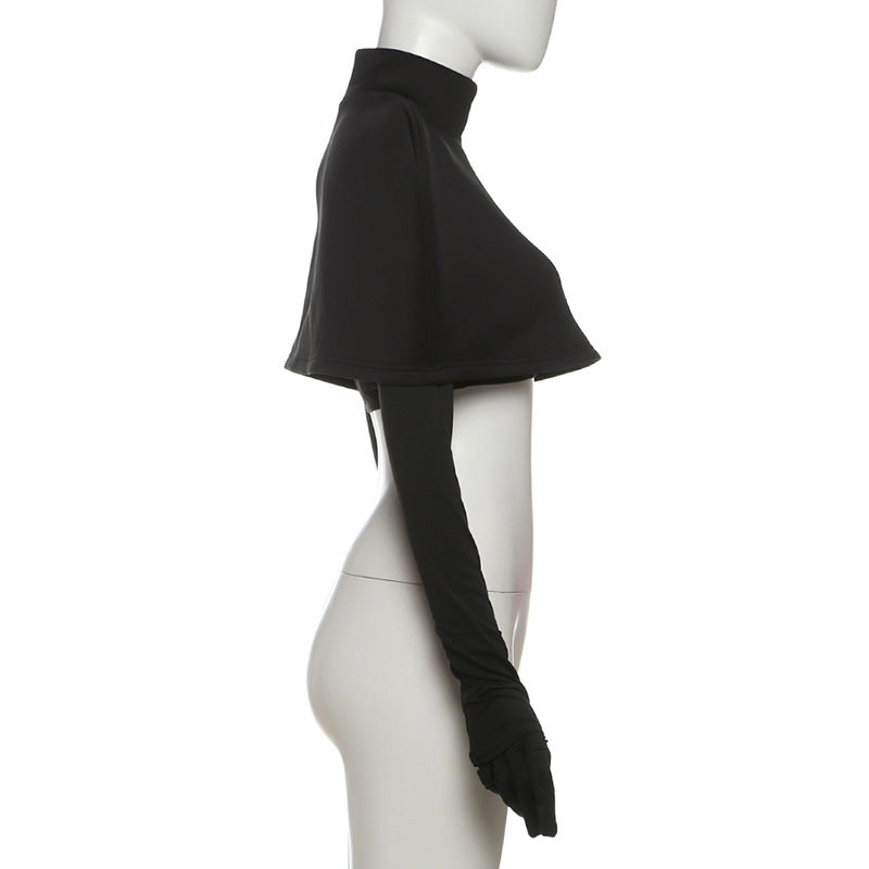 Chic Black Cropped Top