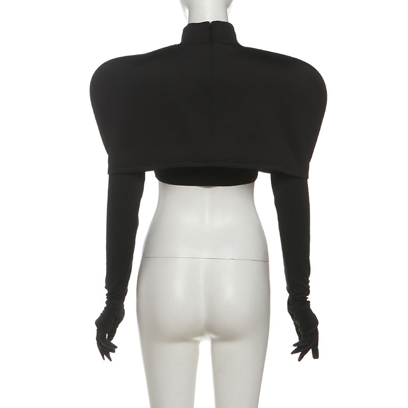 Chic Black Cropped Top