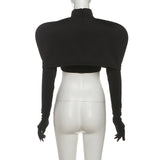 Chic Black Cropped Top