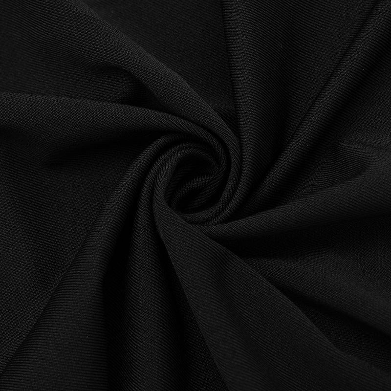 Long-Sleeve Cape-Shoulder Top & Skirt