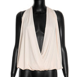 Elegant Drape-Front Top with Casual Top