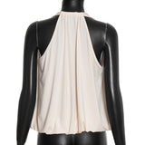 Elegant Drape-Front Top with Casual Top