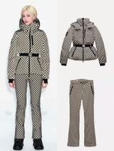 Geometric Pattern Jacket & Matching Pants Set