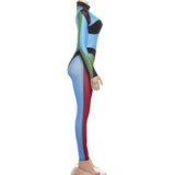 Colorful Geometric Pattern Jumpsuit