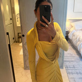 Elegant Ruched Evening Gown