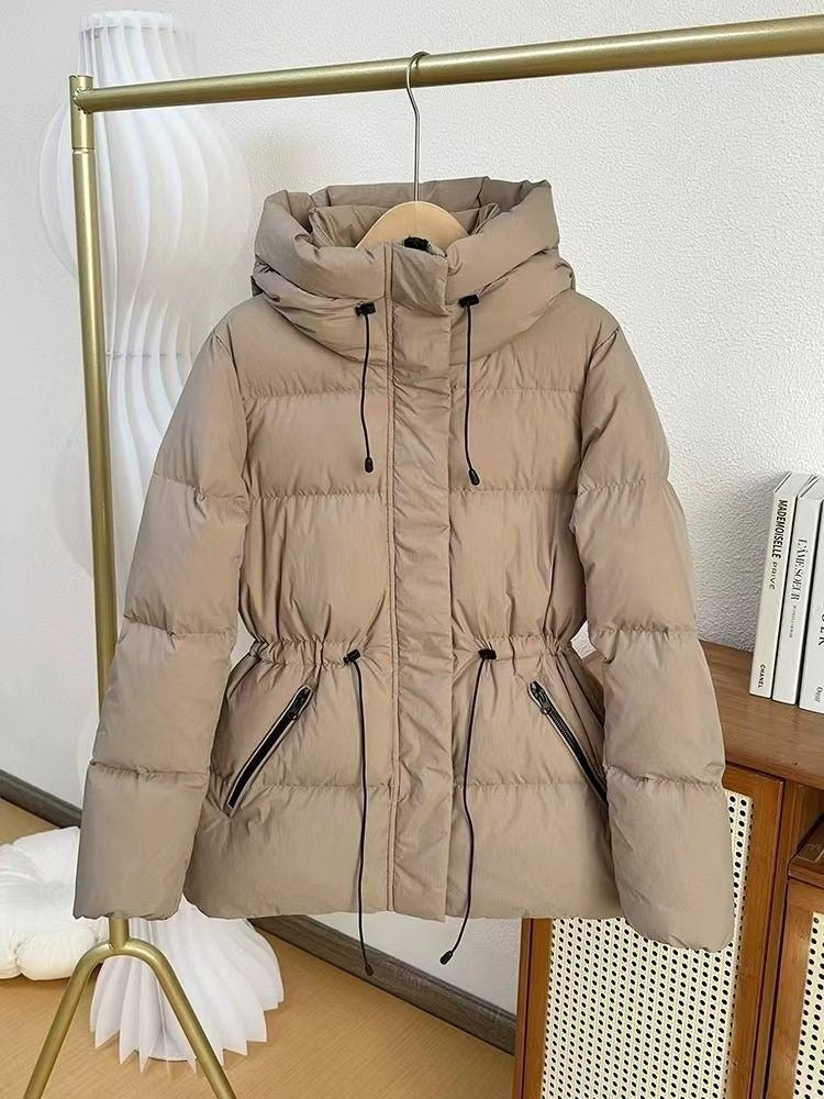 Hooded Winter Jacket with Zipper Pockets