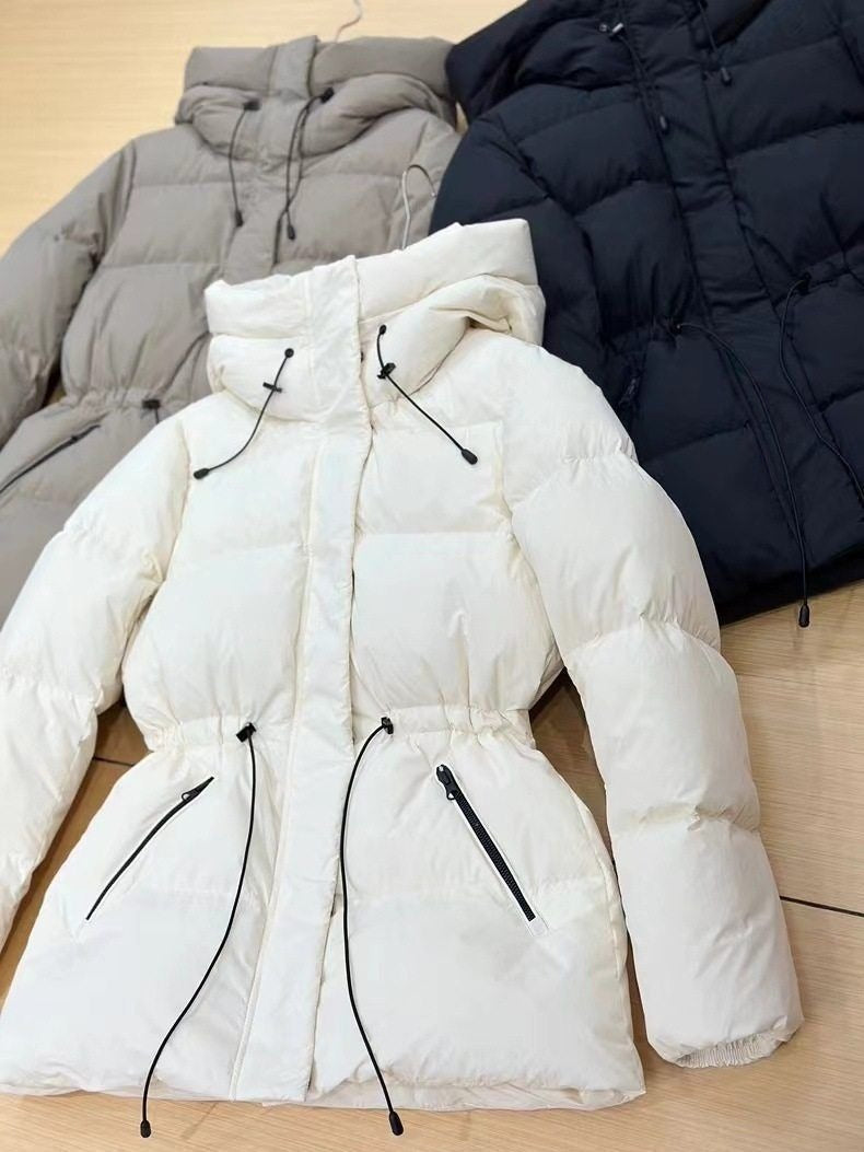 Hooded Winter Jacket with Zipper Pockets