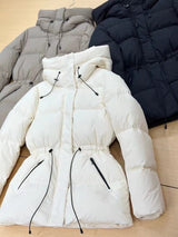 Hooded Winter Jacket with Zipper Pockets