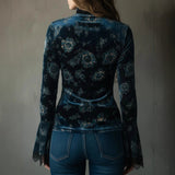 Elegant Blouse with Lace Details