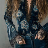 Elegant Blouse with Lace Details