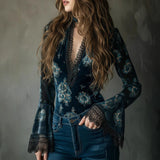 Elegant Blouse with Lace Details