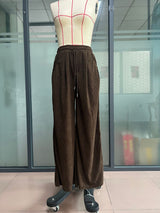 Wide-Leg Pants with Drawstring Waist