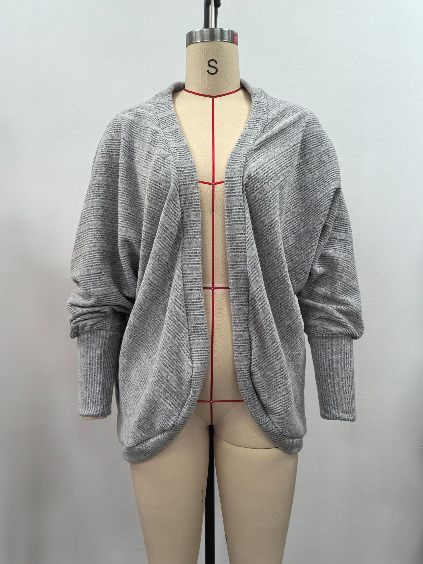 Striped Oversized Cardigan  Jacket