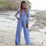 Elegant Wide-Leg with Long Sleeves Set