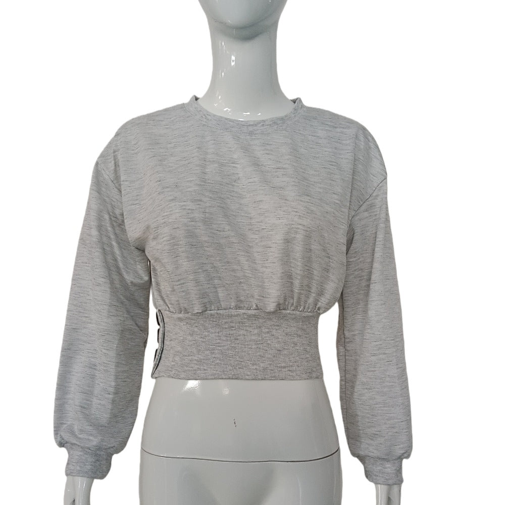 Casual Top with Elastic Waistband