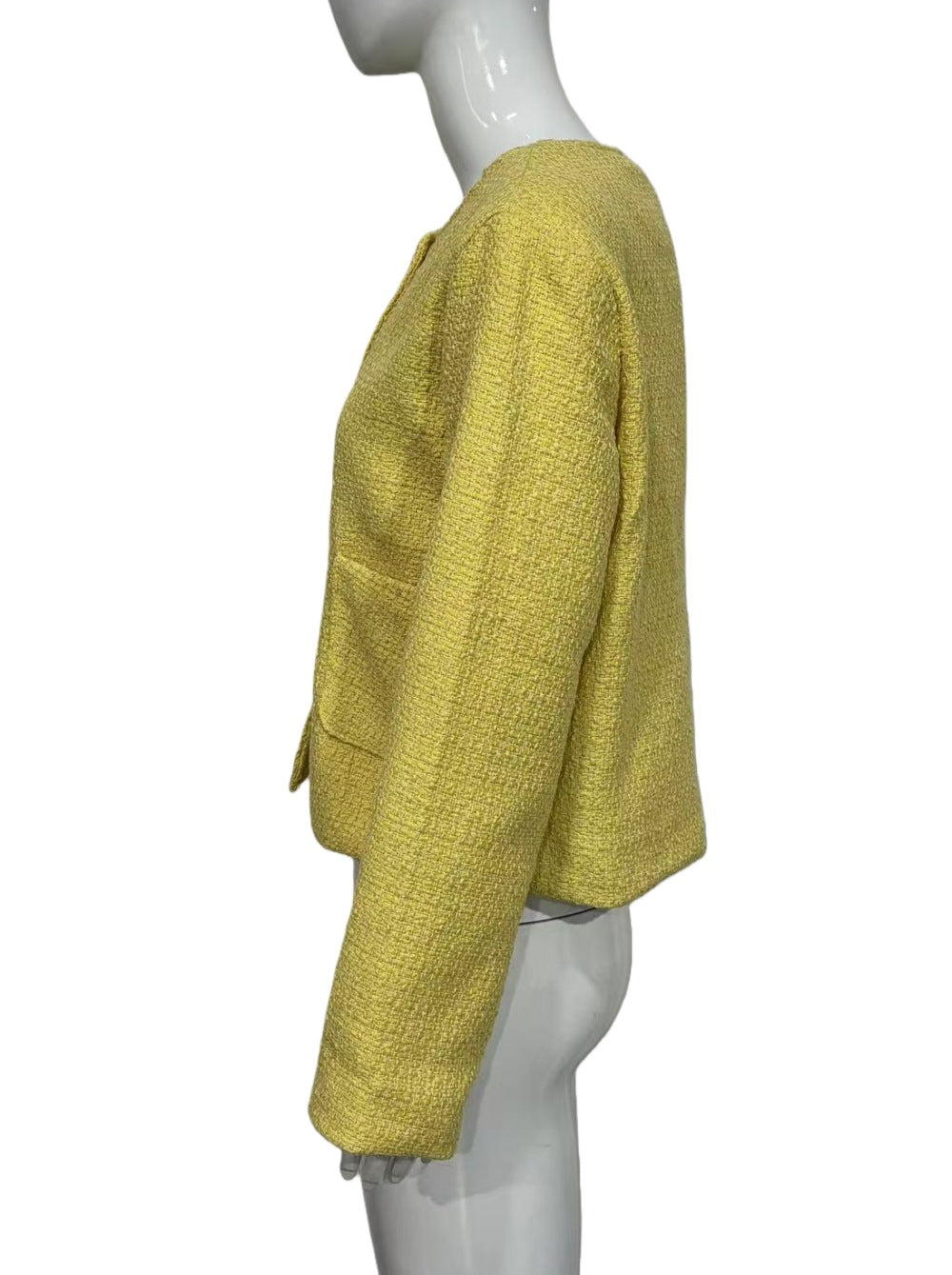 Textured Jacket with Gold Buttons