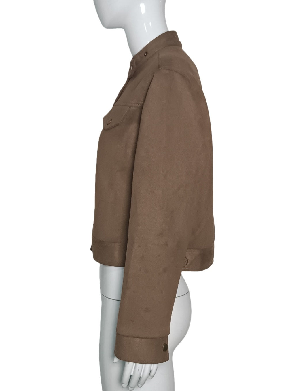 Classic Button-Up Cropped Jacket