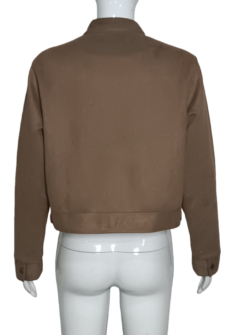 Classic Button-Up Cropped Jacket