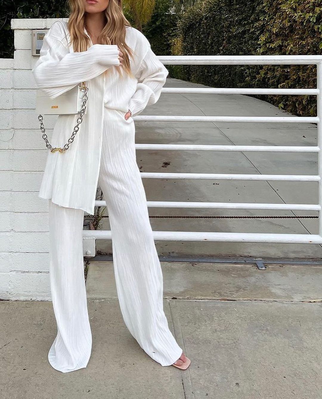 Chic Pleated Lounge Set