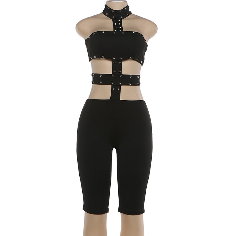 Strappy Cut-Out Bodycon Jumpsuit