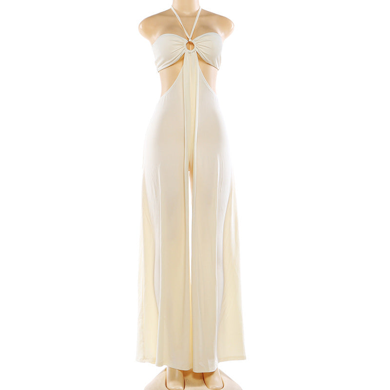 Elegant Cut-Out Evening Jumpsuit