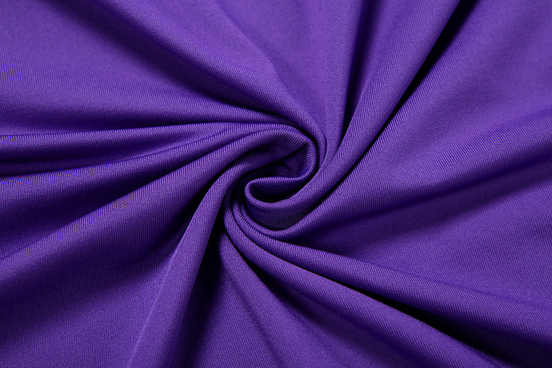 Elegant Purple Halter Maxi Dress