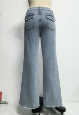 Relaxed Fit High-Waisted Wide-Leg Jeans