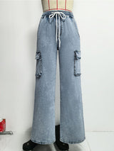 Vintage-Style Baggy Cargo Jeans