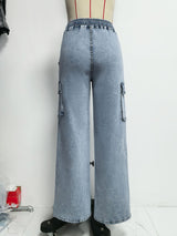 Vintage-Style Baggy Cargo Jeans