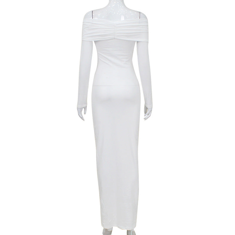 Elegant Off-Shoulder Maxi Dress