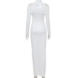 Elegant Off-Shoulder Maxi Dress