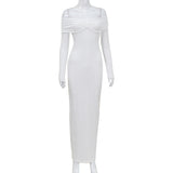 Elegant Off-Shoulder Maxi Dress