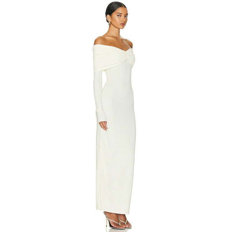 Elegant Off-Shoulder Maxi Dress
