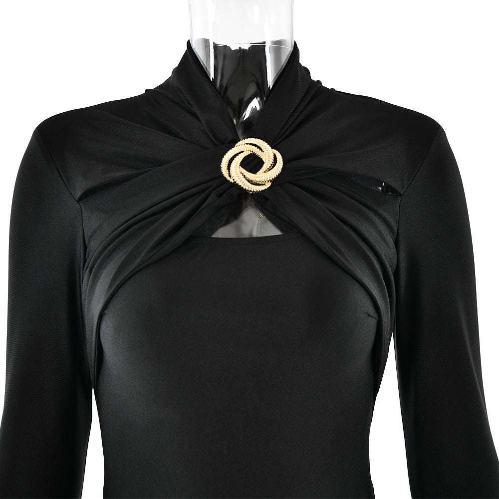 Long-Sleeve Bodycon Dress