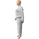 Casual Gray Sweatshirt and Jogger Set