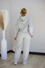 Casual Gray Sweatshirt and Jogger Set
