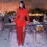 Evening Dress with Asymmetric Skirt