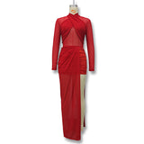 Evening Dress with Asymmetric Skirt