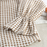 Pajama Set with Ruffled Hem & Bell Sleeves