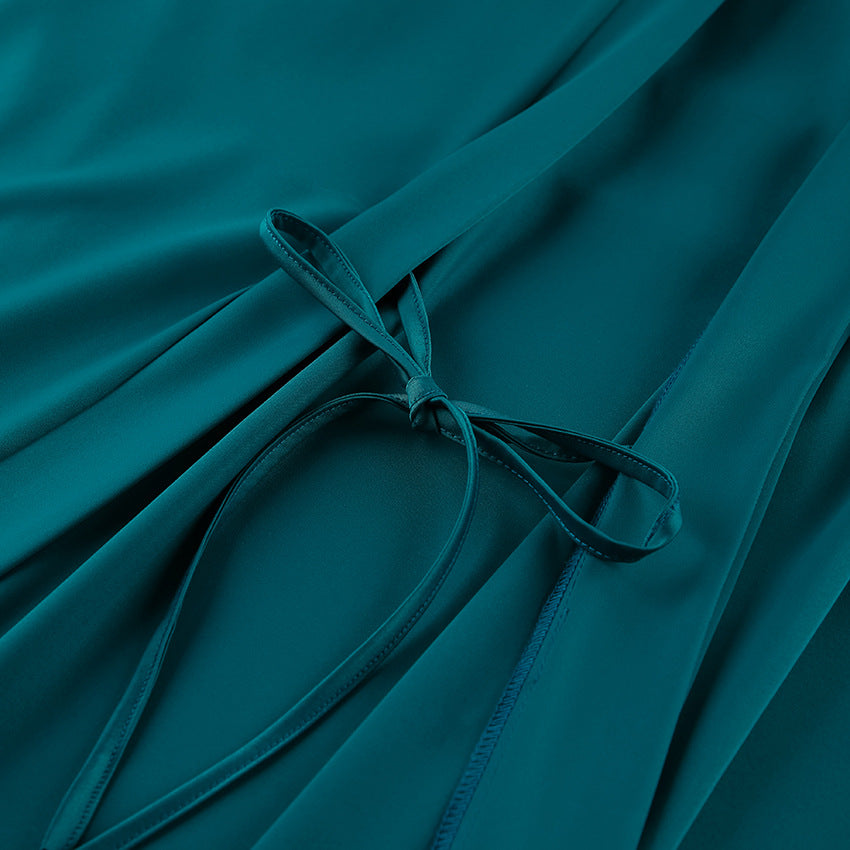 Elegant Ruffle-Trim Pajama Set