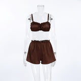 Luxurious Set with Ruffled Detailing