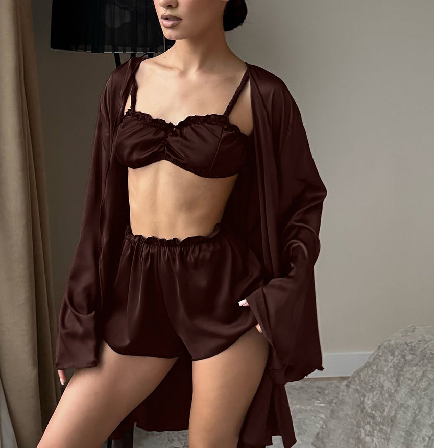 Luxurious Set with Ruffled Detailing