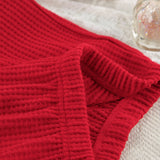 Knitted Set Crop Top  Cardigan & Trousers