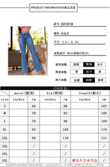 High-Waisted Flared Denim Jeans