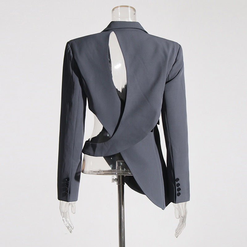Chic Cut-Out Blazer Jacket