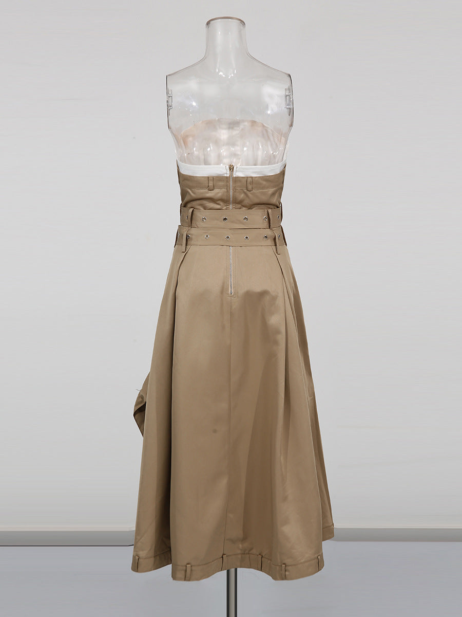 Trench Dress with Belt Details