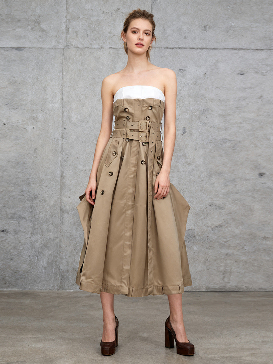 Trench Dress with Belt Details