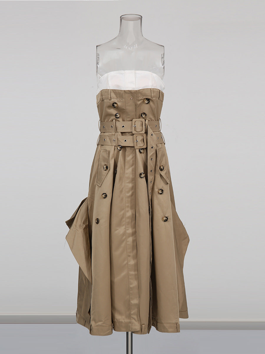 Trench Dress with Belt Details