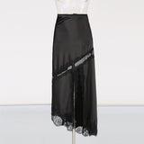 Maxi Skirt with Lace Details