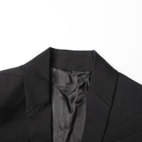 Blazer Jacket with Sheer Panel Accents